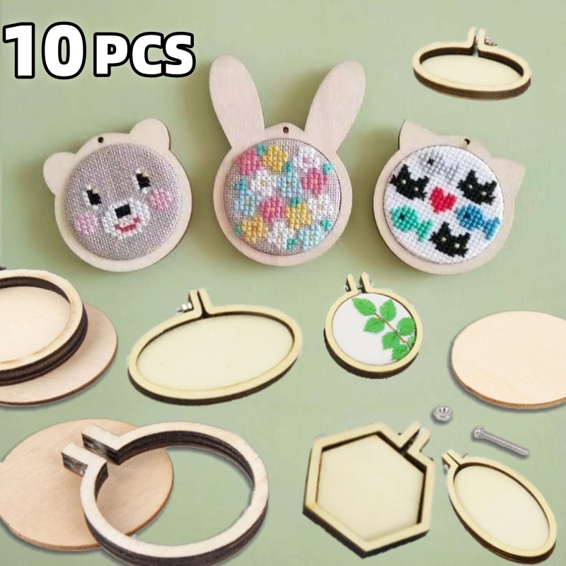ミニ刺wooden木製フープリング、ラウンド、ワードローブ、 - Wood Ring Blank のレビューと価格