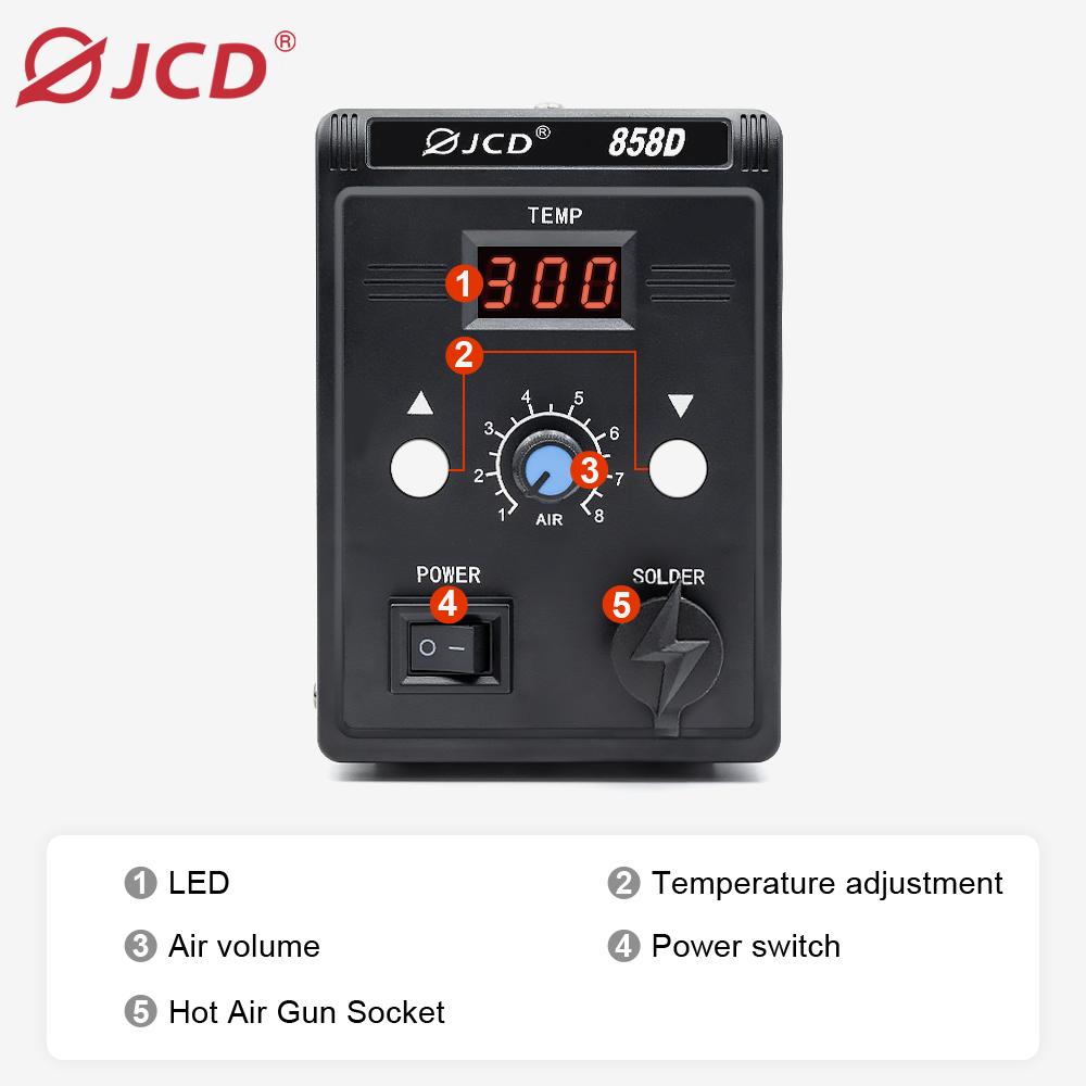 Jcd-ホットエアガンbgaリワークはんだ付けステーション、 - Heat Gun Small のレビューと価格