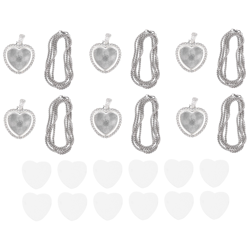 FAST-48個昇華ラインストーントレイペンダントセット、ブ - Bezels Set Pendant のレビューと価格
