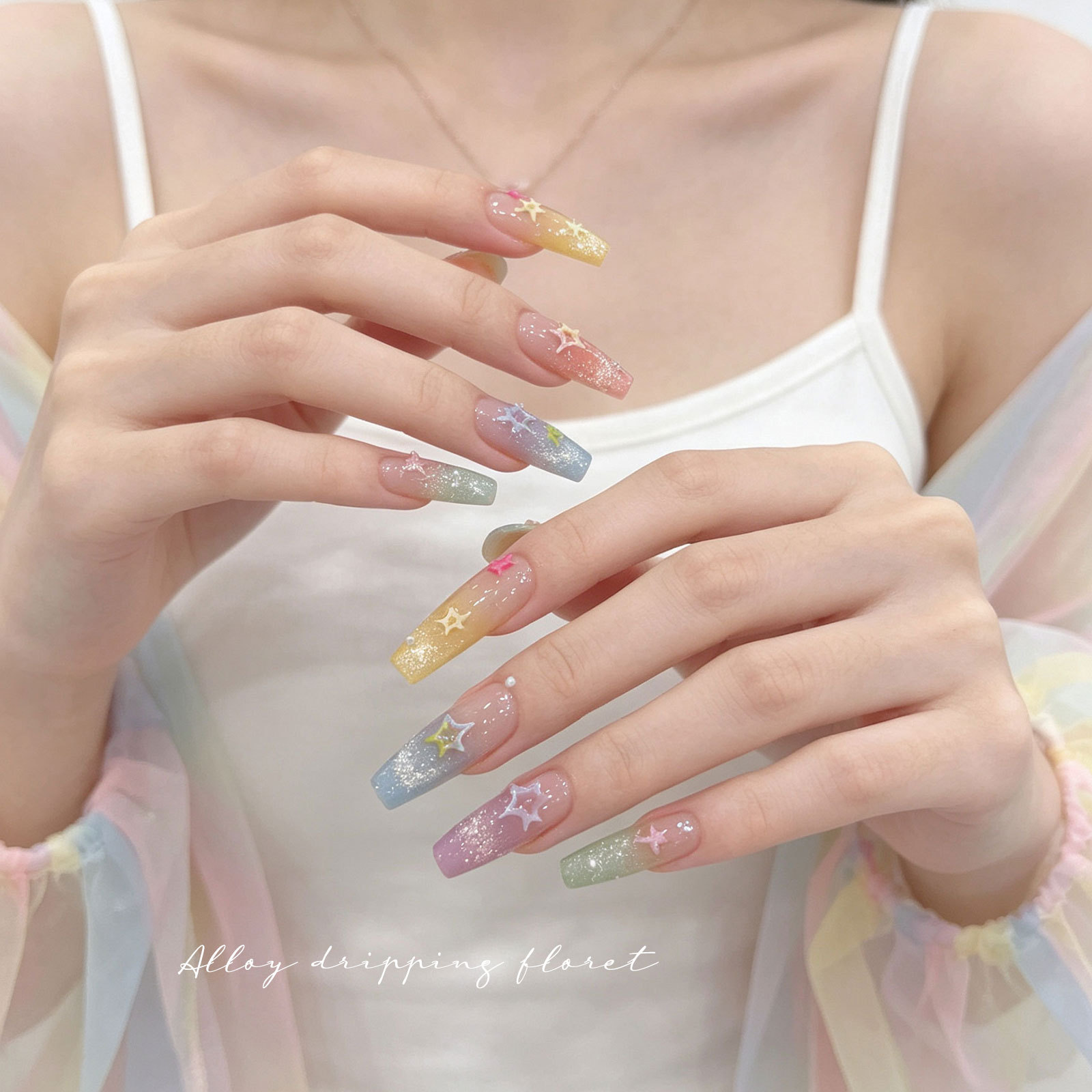 かわいいカラフルな中空五芒星、小さな星、INSレジン、グリッ - Resin Glitter Pack のレビューと価格