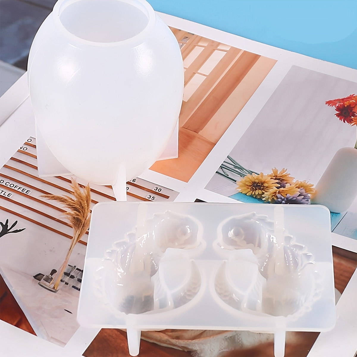 シリコンドラゴンエッグ型、2個セット、恐竜の卵樹脂鋳造型、D - Resin Craft Ideas のレビューと価格