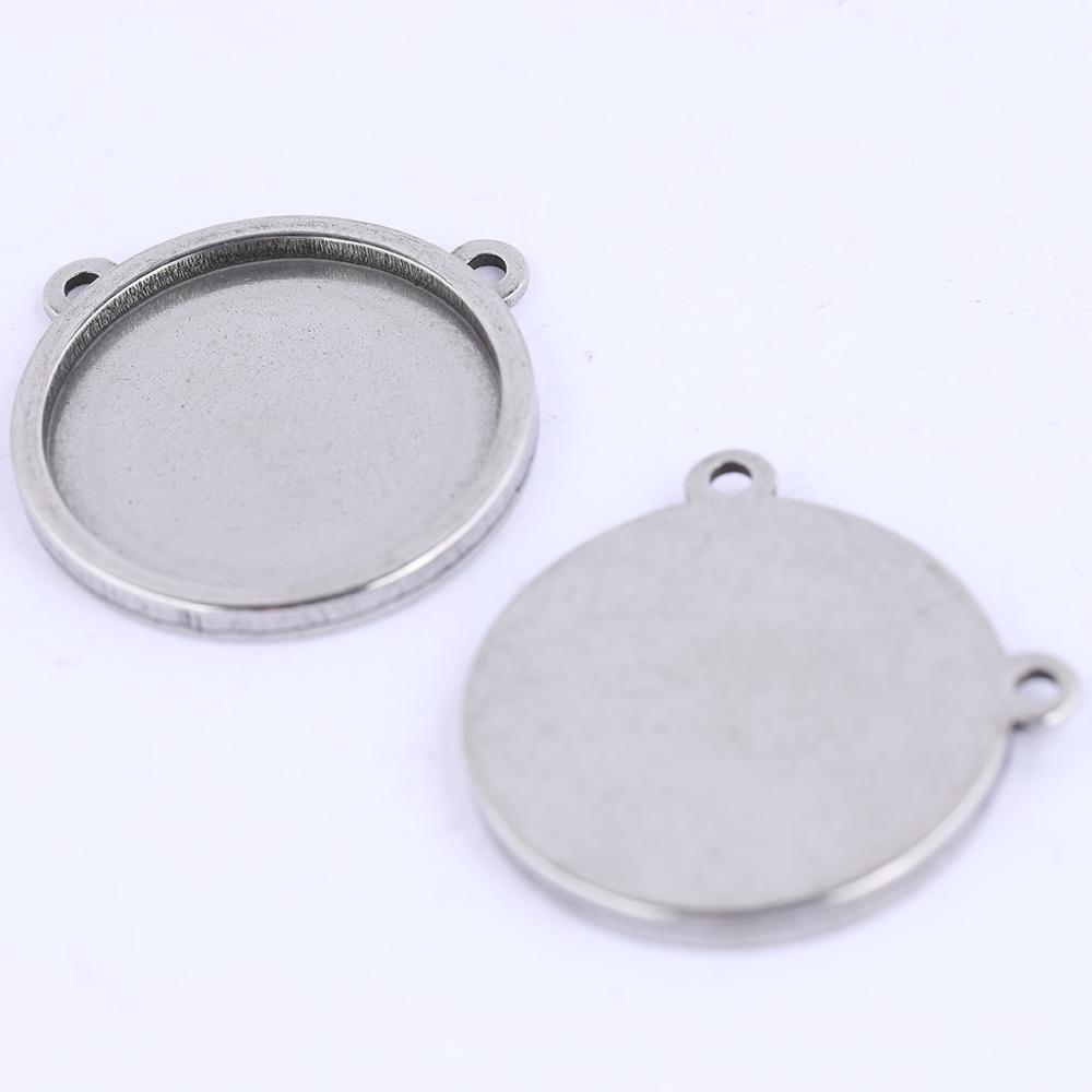 ステンレス鋼のカボションベース,5個,16mm,18mm,2 - Bezels Set Pendant のレビューと価格